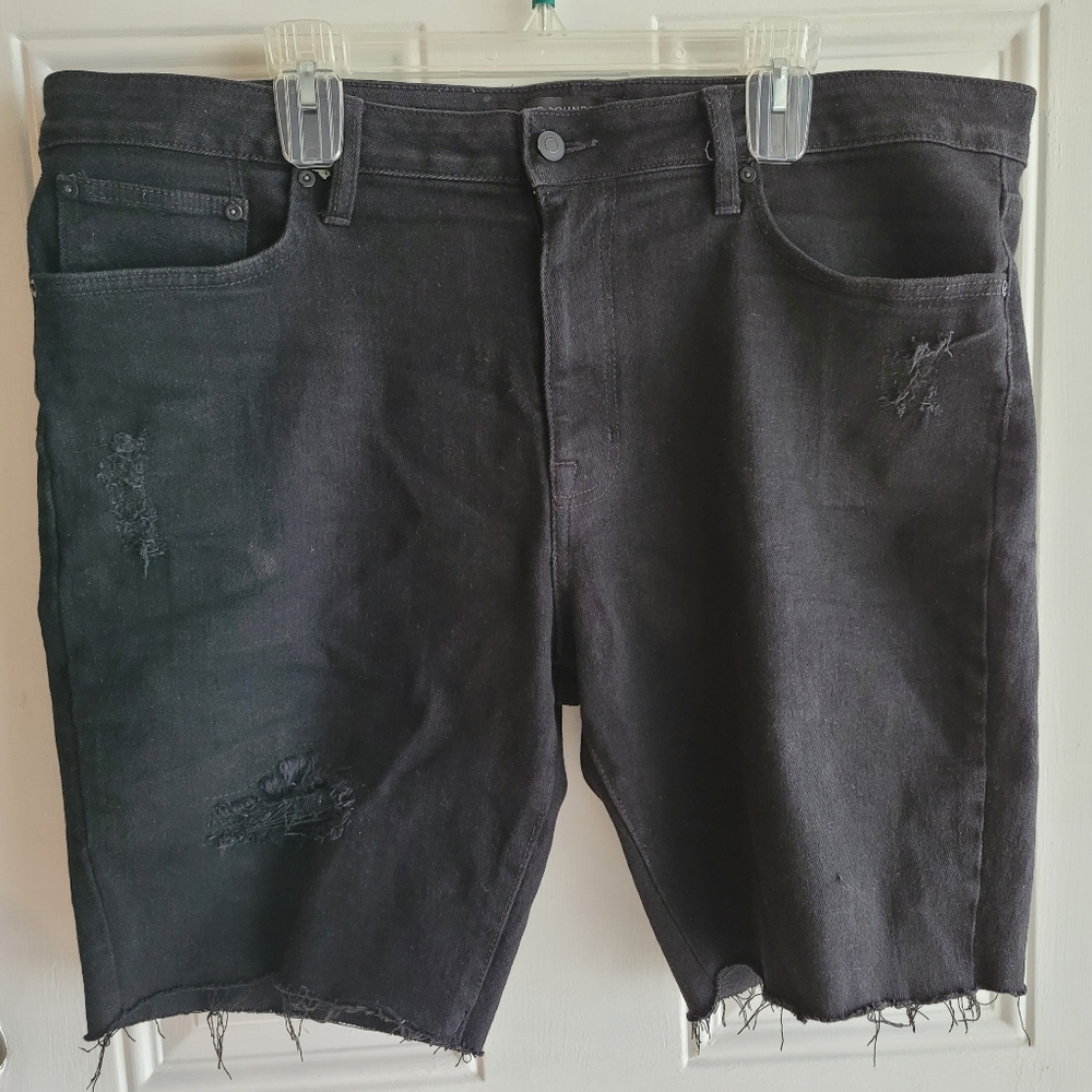 No Boundaries Men's Denim Black Shorts